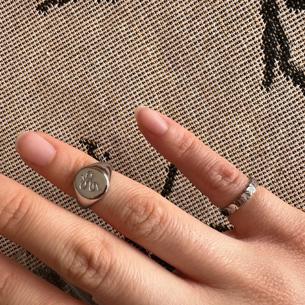 NWT 2 Stainless Steel Size 4 Rings